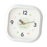 Maxbell Modern Wall Clock Easy Read Minimalist Timepiece for Office Bedroom Decor Light Green