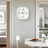 Maxbell Modern Wall Clock Easy Read Minimalist Timepiece for Office Bedroom Decor Light Green