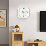 Maxbell Modern Wall Clock Easy Read Minimalist Timepiece for Office Bedroom Decor Light Green