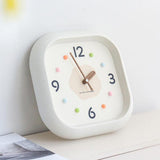 Maxbell Modern Wall Clock Easy Read Minimalist Timepiece for Office Bedroom Decor Khaki