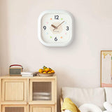 Maxbell Modern Wall Clock Easy Read Minimalist Timepiece for Office Bedroom Decor Khaki