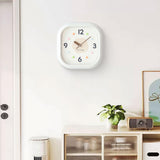 Maxbell Modern Wall Clock Easy Read Minimalist Timepiece for Office Bedroom Decor Khaki