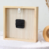 Maxbell Desk Shelf Clock Gifts Square Modern Decor Clock for Sturdy Office Farmhouse brown