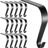 Maxbell 4 Pieces Stocking Hook Multi Uses Sturdy Garland Hook for Holiday Party Xmas Black