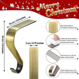 Maxbell 4 Pieces Stocking Hook Multi Uses Sturdy Garland Hook for Holiday Party Xmas Black