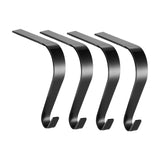 Maxbell 4 Pieces Stocking Hook Multi Uses Sturdy Garland Hook for Holiday Party Xmas Black