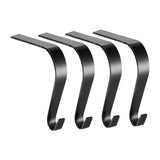 Maxbell 4 Pieces Stocking Hook Multi Uses Sturdy Garland Hook for Holiday Party Xmas Black