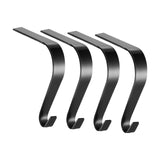 Maxbell 4 Pieces Stocking Hook Multi Uses Sturdy Garland Hook for Holiday Party Xmas Black