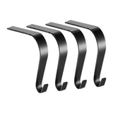 Maxbell 4 Pieces Stocking Hook Multi Uses Sturdy Garland Hook for Holiday Party Xmas Black