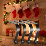 Maxbell 4 Pieces Stocking Hook Multi Uses Sturdy Garland Hook for Holiday Party Xmas Black