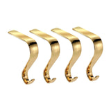Maxbell 4 Pieces Stocking Hook Multi Uses Sturdy Garland Hook for Holiday Party Xmas Gold