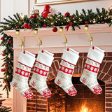 Maxbell 4 Pieces Stocking Hook Multi Uses Sturdy Garland Hook for Holiday Party Xmas Gold