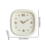 Maxbell Wall Clock Art Clock Modern Minimalist Timepiece for Cafe Bar Office Kitchen Beige