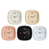 Maxbell Wall Clock Art Clock Modern Minimalist Timepiece for Cafe Bar Office Kitchen Beige