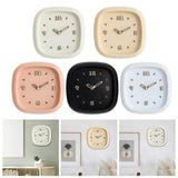 Maxbell Wall Clock Art Clock Modern Minimalist Timepiece for Cafe Bar Office Kitchen Beige
