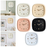 Maxbell Wall Clock Art Clock Modern Minimalist Timepiece for Cafe Bar Office Kitchen Beige