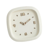 Maxbell Wall Clock Art Clock Modern Minimalist Timepiece for Cafe Bar Office Kitchen Beige