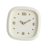 Maxbell Wall Clock Art Clock Modern Minimalist Timepiece for Cafe Bar Office Kitchen Beige