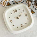 Maxbell Wall Clock Art Clock Modern Minimalist Timepiece for Cafe Bar Office Kitchen Beige