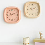 Maxbell Wall Clock Art Clock Modern Minimalist Timepiece for Cafe Bar Office Kitchen Yellow