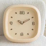 Maxbell Wall Clock Art Clock Modern Minimalist Timepiece for Cafe Bar Office Kitchen Yellow