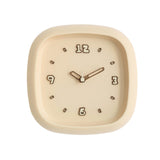 Maxbell Wall Clock Art Clock Modern Minimalist Timepiece for Cafe Bar Office Kitchen Yellow