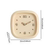 Maxbell Wall Clock Art Clock Modern Minimalist Timepiece for Cafe Bar Office Kitchen Yellow
