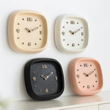 Maxbell Wall Clock Art Clock Modern Minimalist Timepiece for Cafe Bar Office Kitchen Pink