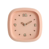 Maxbell Wall Clock Art Clock Modern Minimalist Timepiece for Cafe Bar Office Kitchen Pink