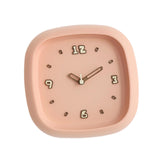 Maxbell Wall Clock Art Clock Modern Minimalist Timepiece for Cafe Bar Office Kitchen Pink
