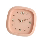 Maxbell Wall Clock Art Clock Modern Minimalist Timepiece for Cafe Bar Office Kitchen Pink