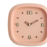 Maxbell Wall Clock Art Clock Modern Minimalist Timepiece for Cafe Bar Office Kitchen Pink
