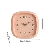 Maxbell Wall Clock Art Clock Modern Minimalist Timepiece for Cafe Bar Office Kitchen Pink