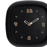 Maxbell Wall Clock Art Clock Modern Minimalist Timepiece for Cafe Bar Office Kitchen Black