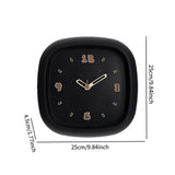 Maxbell Wall Clock Art Clock Modern Minimalist Timepiece for Cafe Bar Office Kitchen Black