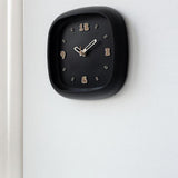 Maxbell Wall Clock Art Clock Modern Minimalist Timepiece for Cafe Bar Office Kitchen Black