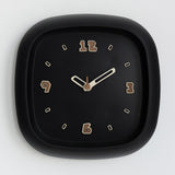 Maxbell Wall Clock Art Clock Modern Minimalist Timepiece for Cafe Bar Office Kitchen Black