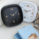 Maxbell Wall Clock Art Clock Modern Minimalist Timepiece for Cafe Bar Office Kitchen Black