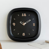 Maxbell Wall Clock Art Clock Modern Minimalist Timepiece for Cafe Bar Office Kitchen Black