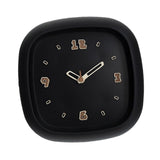 Maxbell Wall Clock Art Clock Modern Minimalist Timepiece for Cafe Bar Office Kitchen Black
