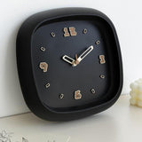 Maxbell Wall Clock Art Clock Modern Minimalist Timepiece for Cafe Bar Office Kitchen Black