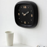 Maxbell Wall Clock Art Clock Modern Minimalist Timepiece for Cafe Bar Office Kitchen Black