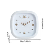 Maxbell Wall Clock Art Clock Modern Minimalist Timepiece for Cafe Bar Office Kitchen White