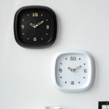 Maxbell Wall Clock Art Clock Modern Minimalist Timepiece for Cafe Bar Office Kitchen White