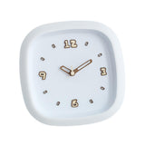 Maxbell Wall Clock Art Clock Modern Minimalist Timepiece for Cafe Bar Office Kitchen White