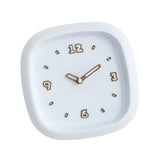 Maxbell Wall Clock Art Clock Modern Minimalist Timepiece for Cafe Bar Office Kitchen White