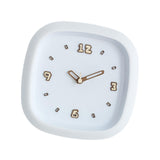 Maxbell Wall Clock Art Clock Modern Minimalist Timepiece for Cafe Bar Office Kitchen White