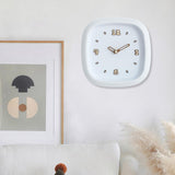 Maxbell Wall Clock Art Clock Modern Minimalist Timepiece for Cafe Bar Office Kitchen White