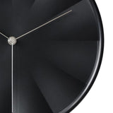 Maxbell Modern Wall Clock 12inch Decorative Hanging Clock for Dining Room Home Decor Black