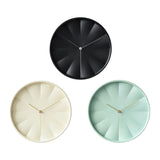 Maxbell Modern Wall Clock 12inch Decorative Hanging Clock for Dining Room Home Decor Black
